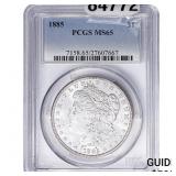1885 Morgan Silver Dollar PCGS MS65
