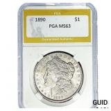 1890 Morgan Silver Dollar PGA MS63