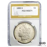1880-S Morgan Silver Dollar PGA MS67+