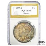 1885-S Morgan Silver Dollar PGA MS66 Monster
