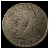 1804 Copper Half Cent LIGHTLY CIRCULATED