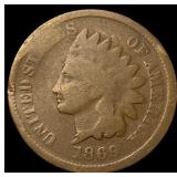 1869 Indian Head Cent NICELY CIRCULATED