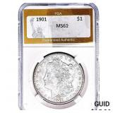 1901 Morgan Silver Dollar PGA MS61