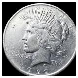 1922 Silver Peace Dollar NEARLY UNCIRCULATED
