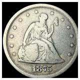 1875-S Silver Twenty Cent Piece ABOUT  UNCIRCULAT