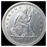 1856 Seated Liberty Quarter CHOICE AU