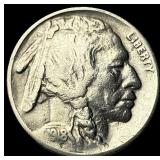 1918-S Buffalo Nickel CHOICE AU