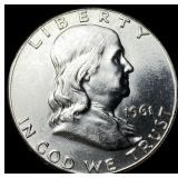 1961 Franklin Half Dollar UNCIRCULATED