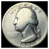 1932-D Silver Washington Quarter NICELY CIRCULATED