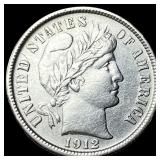 1912-D Silver Barber Dime CLOSELY UNCIRCULATED