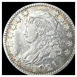 1821 Capped Bust Dime ABOUT UNCIRCULATED