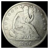 1856 Seated Liberty Half Dollar NICELY CIRCULATED