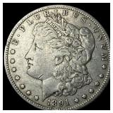 1891-O Morgan Silver Dollar NEARLY UNCIRCULATED