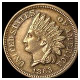 1863 Indian Head Cent CLOSELY UNCIRCULATED