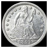 1853 Arrows Seated Liberty Dime UNCIRCULATED
