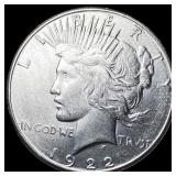 1922 Silver Peace Dollar CLOSELY UNCIRCULATED
