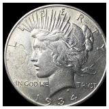 1934-S Silver Peace Dollar CLOSELY  UNCIRCULATED