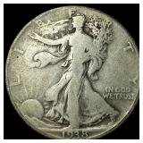 1938-D Silver Walking Liberty Half Dollar  NICELY