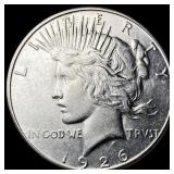 1926-S Silver Peace Dollar CLOSELY UNCIRCULATED