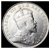 1903 Canada Silver 10 Cents H Mint Mark NEARLY UNC