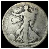 1921 Walking Liberty Half Dollar NICELY CIRCULATED