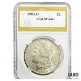1901-O Morgan Silver Dollar PGA MS64+