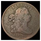 1805 Copper Half Cent ABOUT UNCIRCULATED