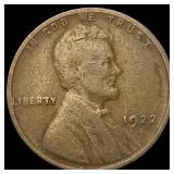 1922 No D Lincoln Wheat Cent LIGHTLY CIRCULATED