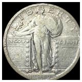 1919-D Silver Standing Liberty Quarter LIGHTLY CIR