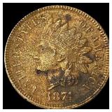 1874 Indian Head Cent NEARLY UNCIRCULATED