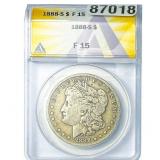 1888-S Morgan Silver Dollar ANACS F15
