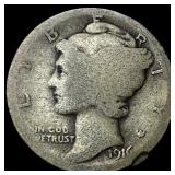 1916-D Silver Mercury Dime NICELY CIRCULATED