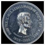 1909 Abraham Lincoln Centennial Medal. CHOICE BU