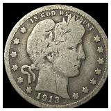1913 Barber Quarter LIGHTLY CIRCULATED