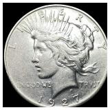 1927 Peace Silver Dollar NEARLY UNCIRCULATED