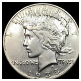 1935-S Silver Peace Dollar NEARLY UNCIRCULATED
