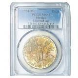 1984-Mo 1 Onza Mexico Libertad  Ag PCGS MS65