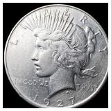 1927 Silver Peace Dollar CLOSELY UNCIRCULATED