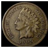 1909-S Indian Head Cent ABOUT UNCIRCULATED