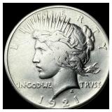 1921 Silver Peace Dollar CLOSELY UNCIRCULATED