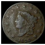 1826 Coronet Head Large Cent NEARLY  UNCIRCULATED