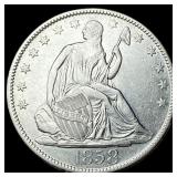 1858-O Silver Seated Liberty Half Dollar  CLOSELY