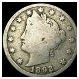 1892 Liberty Head Nickel NICELY CIRCULATED