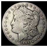 1904-S Silver Morgan Dollar LIGHTLY CIRCULATED