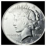 1934-D Silver Peace Dollar UNCIRCULATED