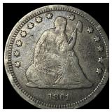 1861 Seated Liberty Quarter HIGH GRADE