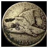 1857 Flying Eagle Cent LIGHTLY CIRCULATED