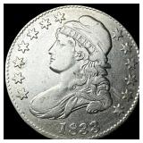 1833 Capped Bust Half Dollar CLOSELY  UNCIRCULATE