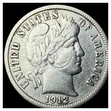 1912-S Silver Barber Dime HIGH GRADE