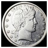 1895-S Silver Barber Quarter CLOSELY UNCIRCULATED